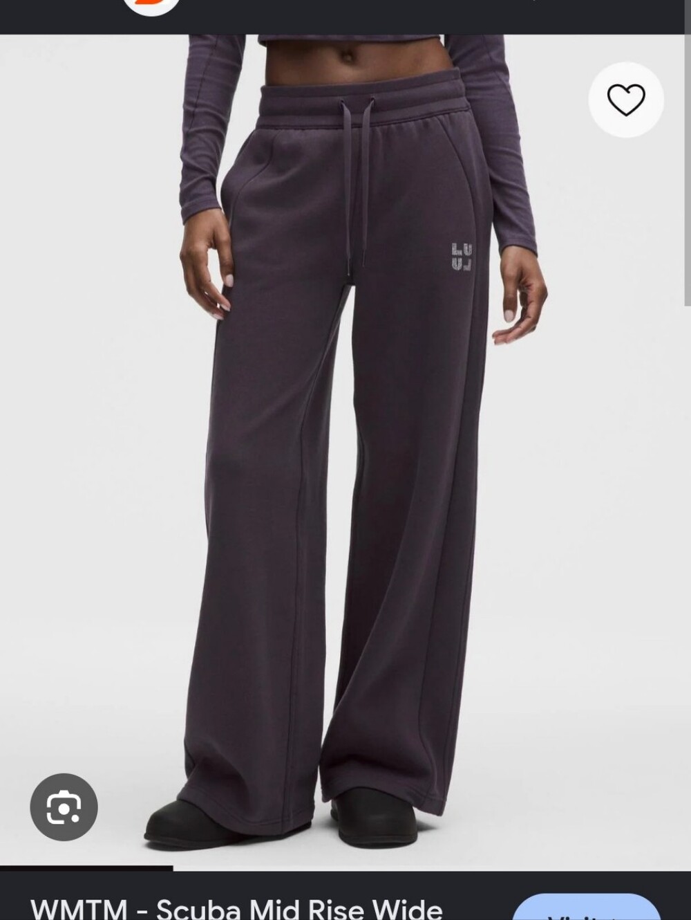 lululemon athletica Wide Leg Scuba Pants in Jeweled Plum